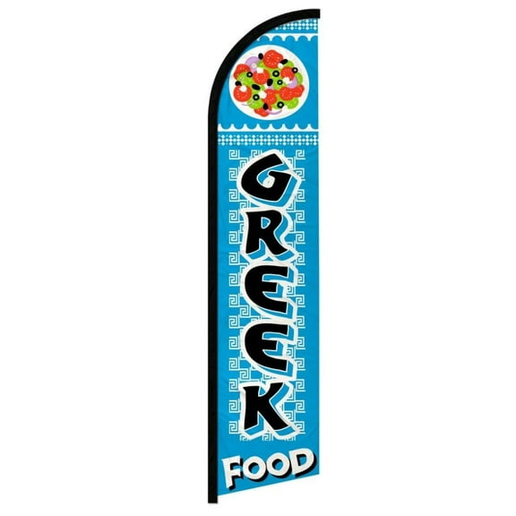 Greek Food Windless Banner Flag
