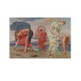 thumbnail image 1 of Greek Girl Picking Up Pebbles on The Beach Frederick Leighton Painter Poster Picture Print Wall Art Poster Painting Canvas Posters Artworks Gift Room Aesthetic 12x18inch(30x45cm), 1 of 6