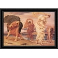 thumbnail image 1 of Greek Girls Picking up Pebbles by the Sea 38x28 Large Black Ornate Wood Framed Canvas Art by Lord Frederick Leighton, 1 of 2