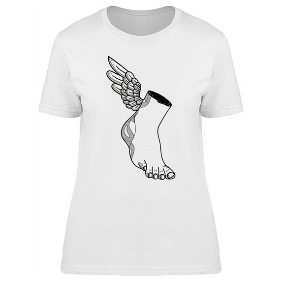 Greek God Foot Sculpture Design T-Shirt Women -Image by Shutterstock, Female 3X-Large
