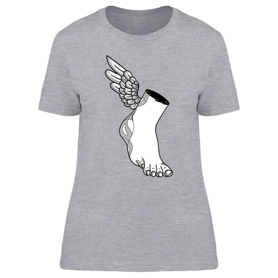 Greek God Foot Sculpture Design T-Shirt Women -Image by Shutterstock, Female Large