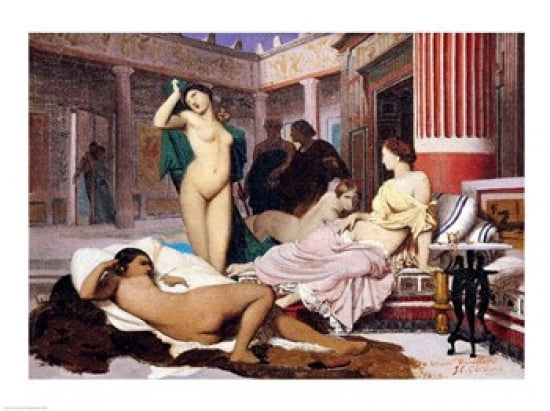 Greek Interior 1848 Canvas Art - Jean leon Gerome (36 x 24)