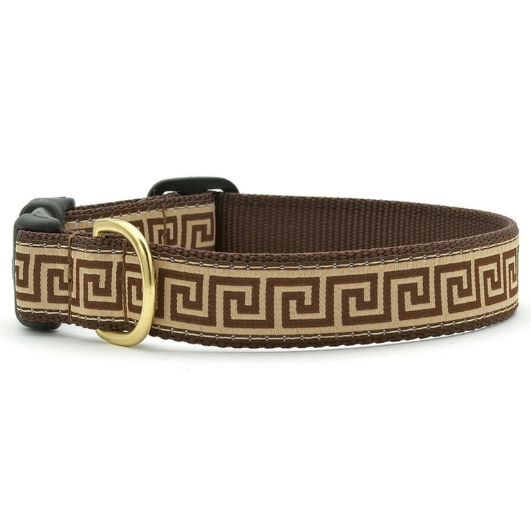 Greek key dog collar hotsell