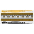 thumbnail image 1 of Greek Key Kitchen Mat, NeoClassical Borders Composition Meander Pattern and Flowers Waves, Plush Decorative Kitchen Mat with Non Slip Backing, 47" X 19", Marigold Black White, by Ambesonne, 1 of 1