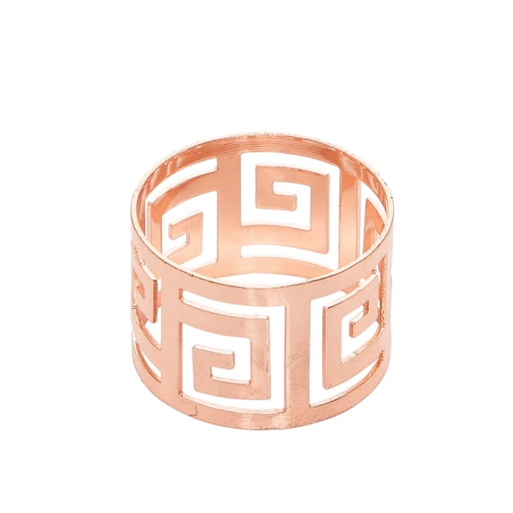 Greek Key Napkin Ring Set of 4