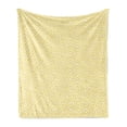 thumbnail image 1 of Greek Key Soft Flannel Fleece Throw Blanket, Roman Culture Themed Minimalist Pattern Meander Diagonal Squares Tile, Cozy Plush for Indoor and Outdoor Use, 50" x 60", Yellow White, by Ambesonne, 1 of 5