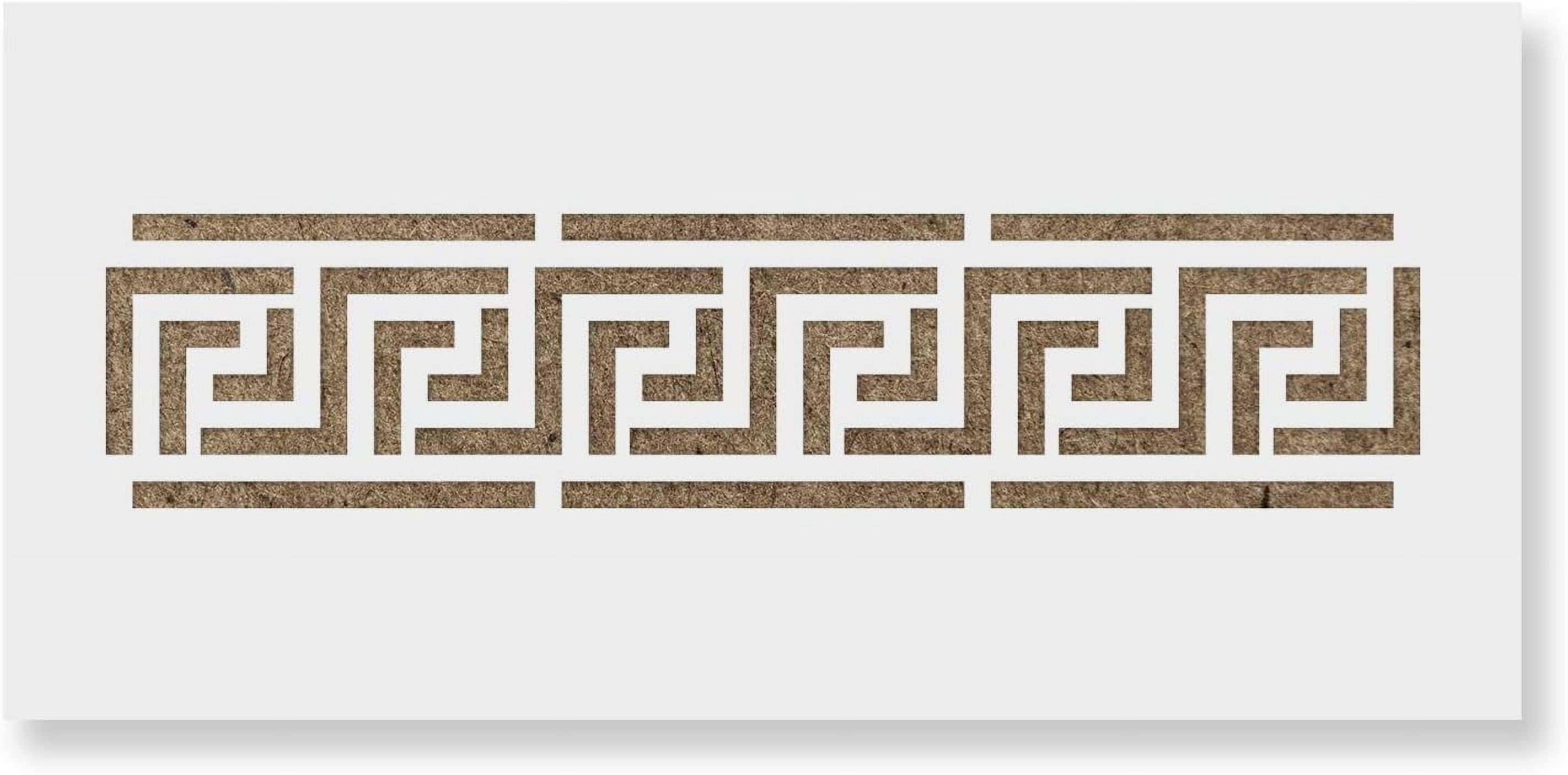 Greek Key Stencil - Furniture Stencil Border, Pattern - Walmart.com