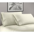 thumbnail image 1 of Greek Key Ultra Soft 1800 Series Egyptian Comfort 4 Piece Sheet Set (California King, Cream), 1 of 4
