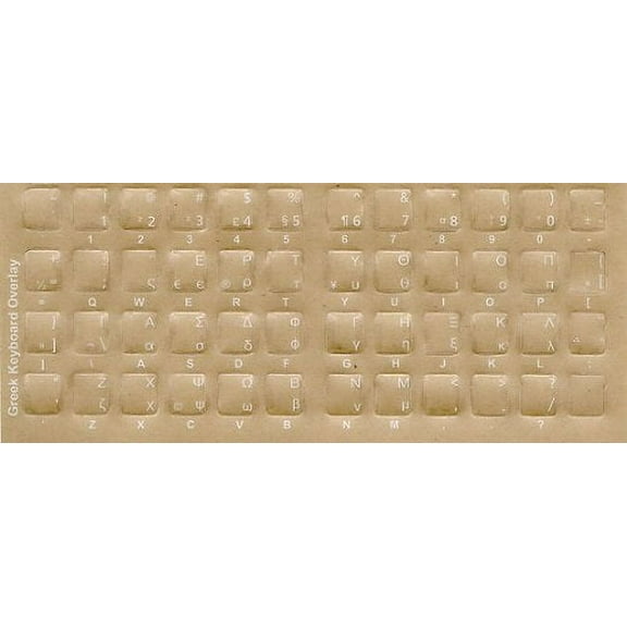 Greek Keyboard Stickers for Computer Keyboard