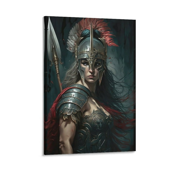 Greek Mythological Goddess Athena Poster Painting On Canvas Wall Art Poster Scroll Picture Print Living Room Walls Decor Home Posters 24x36inch(60x90cm)