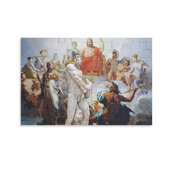 Greek Mythology Canvas Art Poster And Wall Art Picture Print Modern Family Bedroom Decor Posters,Unframe-style,28×41inch (70×105cm)
