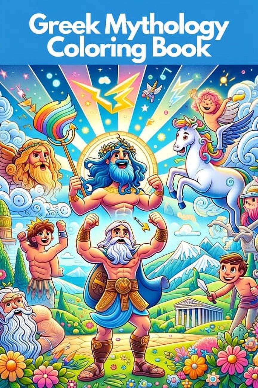 Greek Mythology Coloring Book for Kids Ages 7 to 13: Explore and bring ...