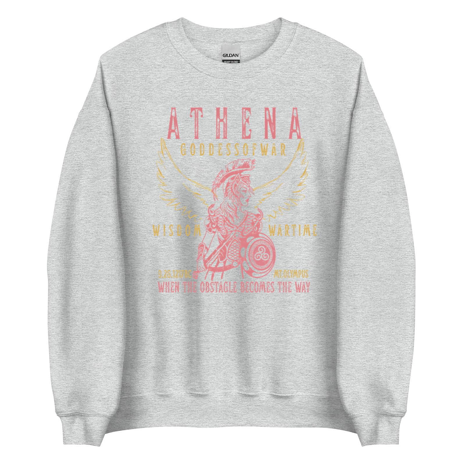 Greek Mythology Inspired Band Style Tee, Athena Goddess of War Theme