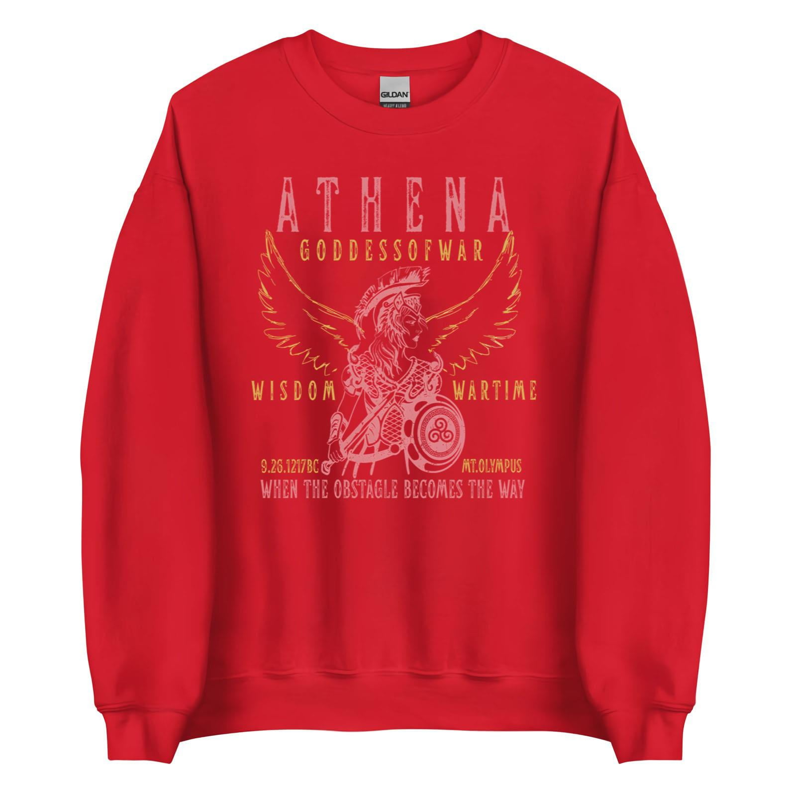 Greek Mythology Inspired Band Style Tee, Athena Goddess of War Theme