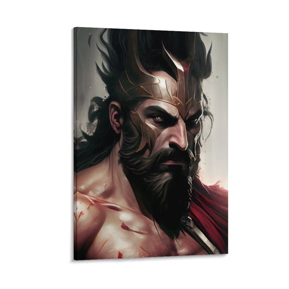 Greek Mythology Poster Warrior Sparta (2) Canvas Wall Art Poster Decorative Bedroom Modern Home Print Picture Artworks Posters 16x24inch(40x60cm)
