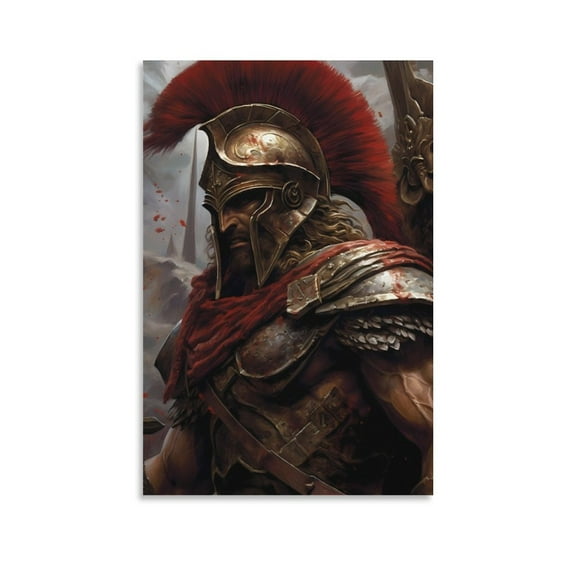 Greek Mythology Poster Warrior Sparta (27) Wall Art Picture Painting Poster Canvas Print Posters Artworks Bedroom Living Room Decor 16x24inch(40x60cm)