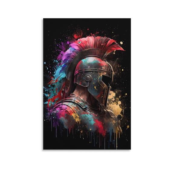 Greek Mythology Poster Warrior Sparta (4) Wall Art Poster Scroll Canvas Painting Picture Living Room Decor Home 12x18inch(30x45cm)