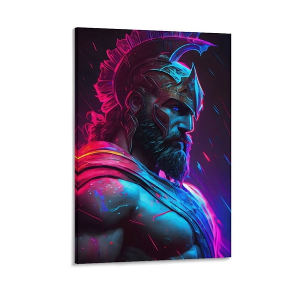 Greek Mythology Poster Warrior Sparta (7) Painting On Canvas Wall Art Poster Scroll Picture Print Living Room Walls Decor Home Posters 24x36inch(60x90cm)