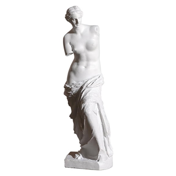 Greek Mythology Statues Modern Decorative Goddess Ornaments for Living Room, Office Desktop, Cabinets, Gift for Painter, Women Men 6.5x6.5x21cm