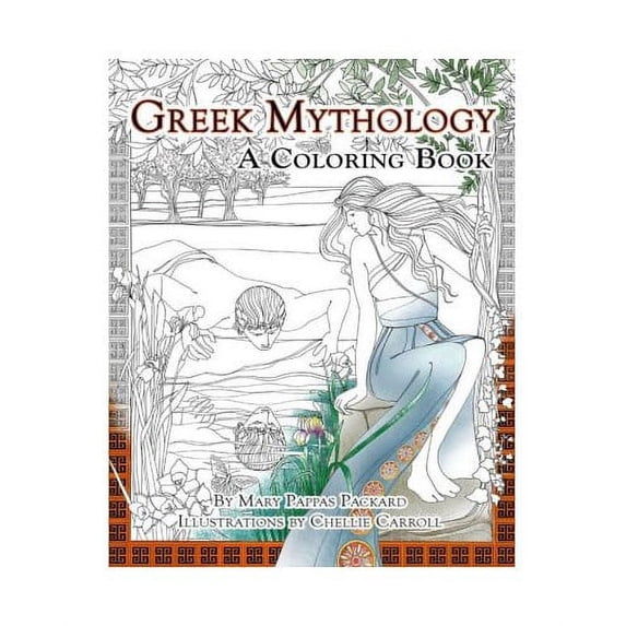 Pre-Owned Greek Mythology, a Coloring Book Mary Pappas Packard Paperback