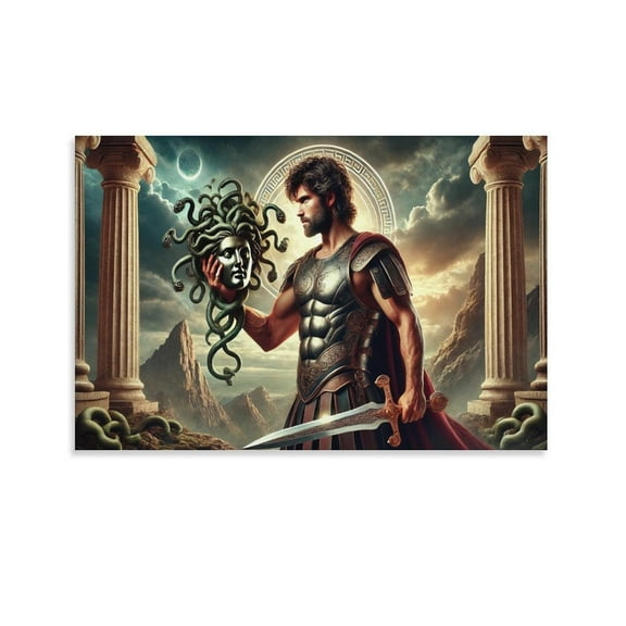 Greek Myths About The Stars Poster Perseus Poster Decorative Painting Canvas Wall Art Living Room Posters Bedroom Painting 24x36inch(60x90cm)