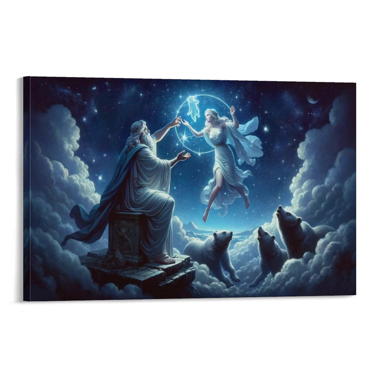 Greek Myths About The Stars Poster Ursa Major And Minor Room Aesthetic ...