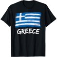 thumbnail image 1 of Greek National Pride Greek Flag words Greece tourist Vintage T-Shirt, 1 of 4