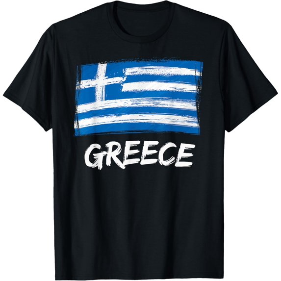 Greek National Pride Greek Flag words Greece tourist Vintage T-Shirt