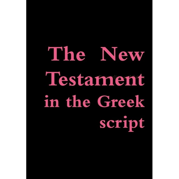Greek New Testament (Greek script) (Paperback)