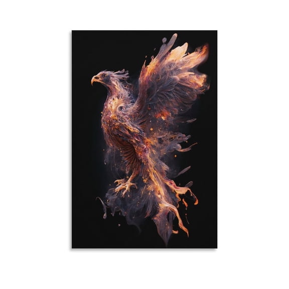 Greek Norse Mythology Phoenix Greek Mythology Print Photo Art Painting Canvas Poster Home Decorative Bedroom Modern Decor Posters Gifts 08x12inch(20x30cm)