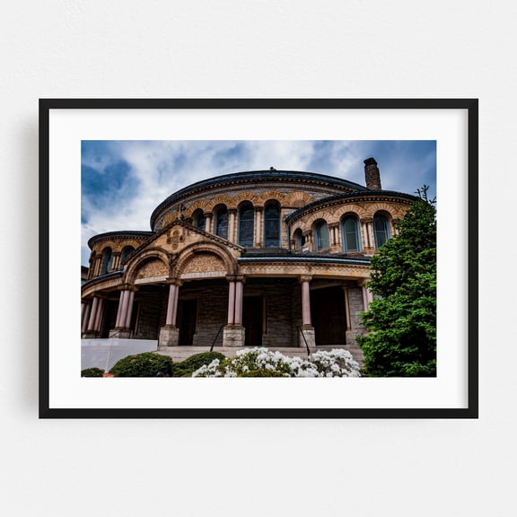 Greek Orthodox Cathedral of the Annunciation - Baltimore Maryland Photography Black Framed Wall Art Print 24 x 36 inches