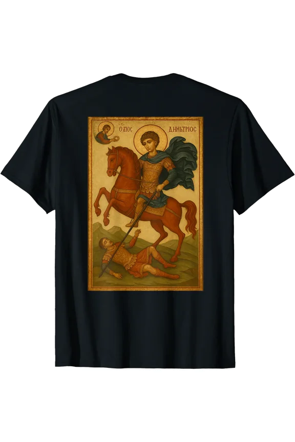 Greek Orthodox Icon of St. Demetrius of Thessaloniki T-Shirt