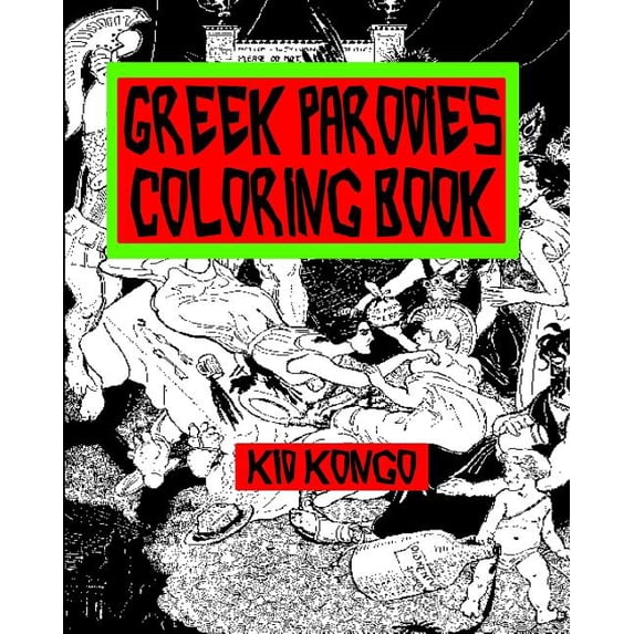 Greek Parodies Coloring Book (Paperback)