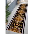 thumbnail image 1 of Greek Pattern Rugs, Trendy Rug, Gold Rugs, Modern Rugs, Decorative Rug, Gift For Her, Luxury Rug, Customs Rug, Machine Washable Rug, 5.2'x7.5' - 160x230 cm, 1 of 5