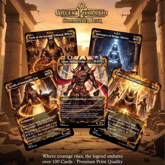 Greek Pharaoh Commander Deck MTG Proxy EDH 100 Cards Card Size 24''x36'' DragonDecks
