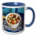 thumbnail image 1 of 3drose, Greek Salad, 11oz Two-tone Blue Mug, 1 of 6