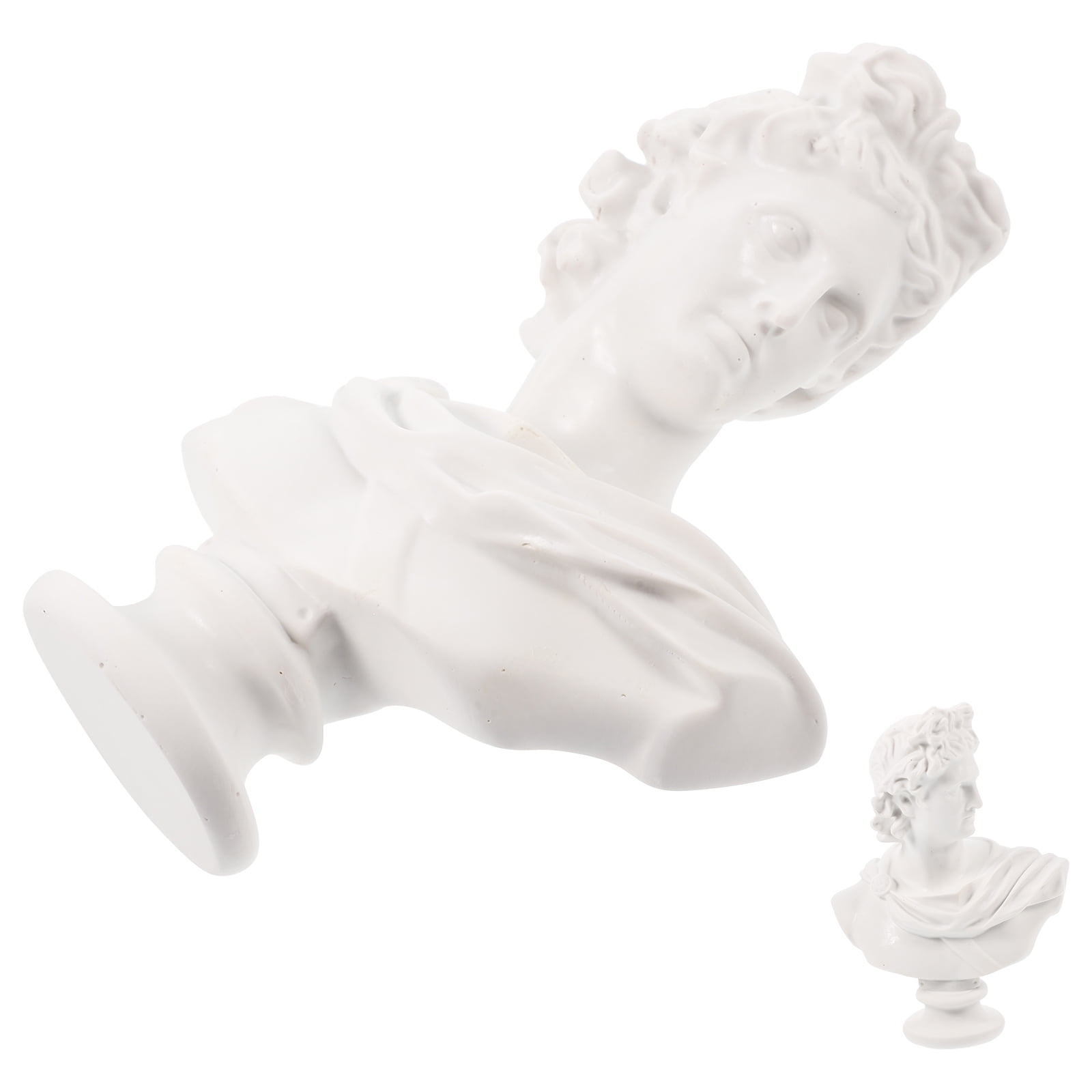 Greek Sculpture Michelangelo David Head Norse Decor Home Accents Table Top Famous Décor Man
