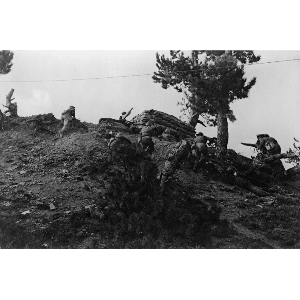 Greek Soldiers Charging Against Strongholds On Nieska Hill During The