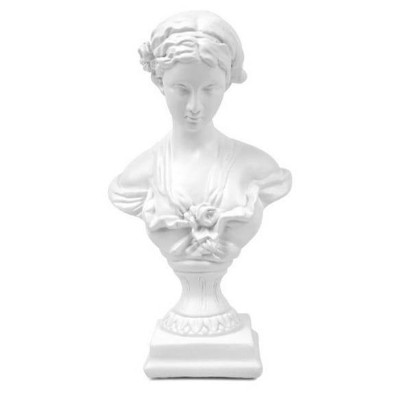Greek Statue of Venu Goddess, Classic Roman Head Bust Greek Mythology Sculpture for Living Room Home Shelf Decor