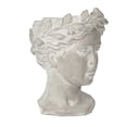 thumbnail image 1 of Greek Style Cement Head Planter, 900ML Capacity Statue Plant Pot for Indoor & Outdoor Home Garden Decor, 1 of 13