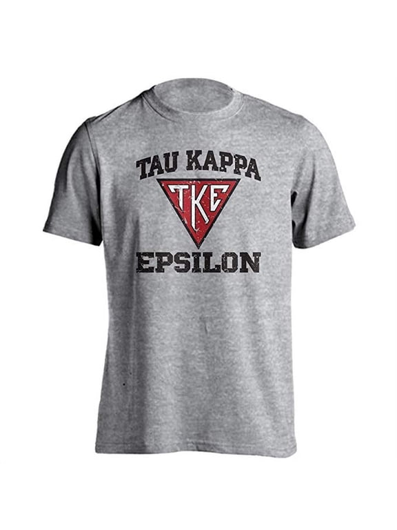 Greek Tau Kappa Epsilon TKE House Plate Retro Distressed Short Sleeve T-Shirt
