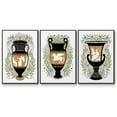 thumbnail image 1 of Greek Vases I - Framed Premium Gallery Wrapped Canvas L Frame 3 Piece Set - Ready to Hang, 1 of 9