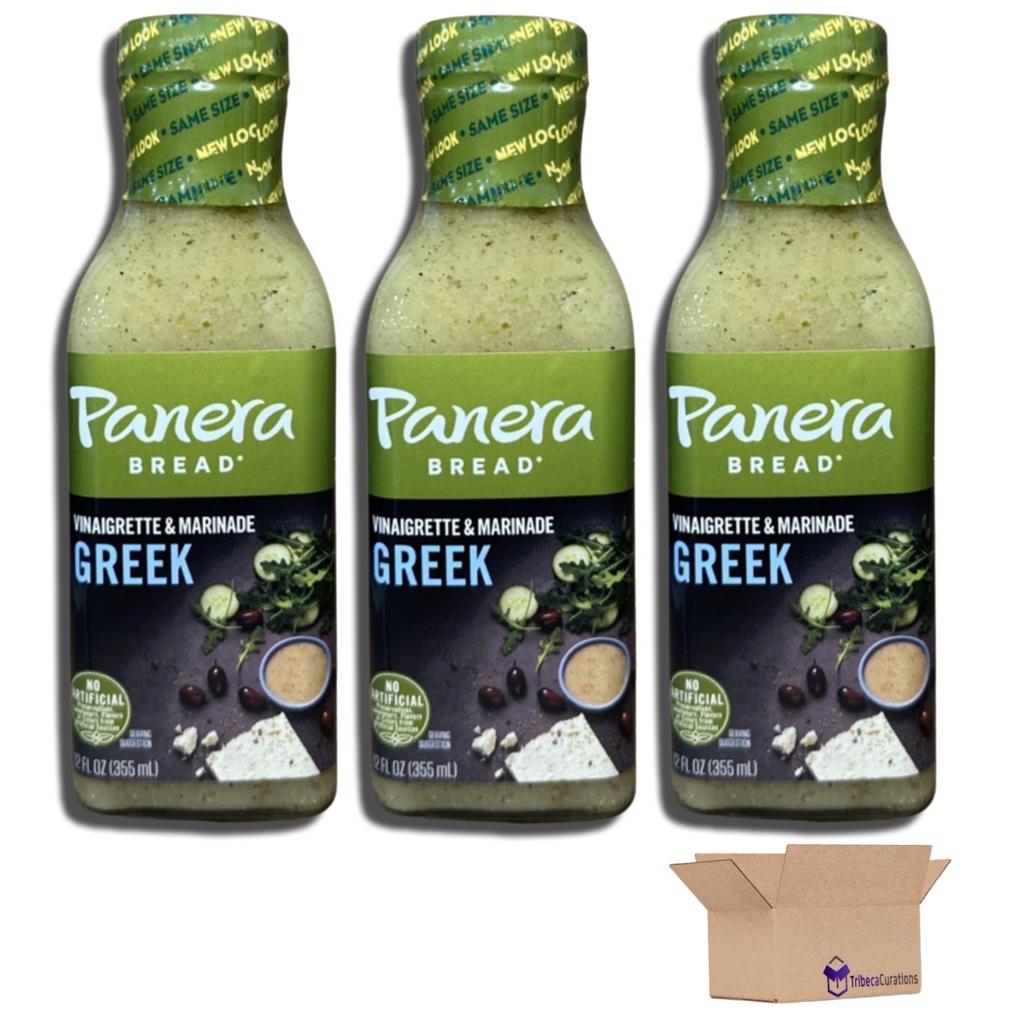 Panera Greek Vinaigrette Salad Dressing &amp; Marinade with Lemon &amp; Salt ...