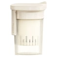 thumbnail image 1 of Greek Yogurt Filter with Lid, Oimcto Reusable Yogurt Strainer for Making Thick Greek Yogurt, Coconut Yogurt, Cheese and Soy, Fine Mesh, Detachable, Easy Clean, Type B, White, 1 of 6