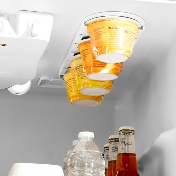 Greek Yogurt Holder - Refrigerator Organizer with Sticker Adhesive