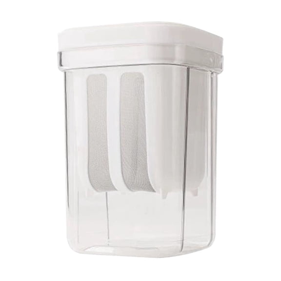 Greek Yogurt Strainer,Multi Yoghurt Maker Strainer with Fine Mesh Bag & Lid for Thick Greek Yogurt, Soybean Milk, Kefir, Berries, Soup, Fruit Juice, Coffee（4.3*6.3"）