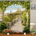 thumbnail image 1 of Greek and Architecture Landscape Shower Curtain Gard View Home Bathtub r Waterp, 1 of 5