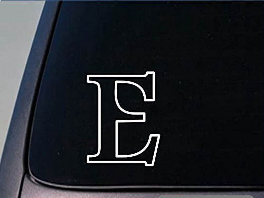 Greek letter Epsilon E sticker *H255* 6 inch tall vinyl fraternity ...
