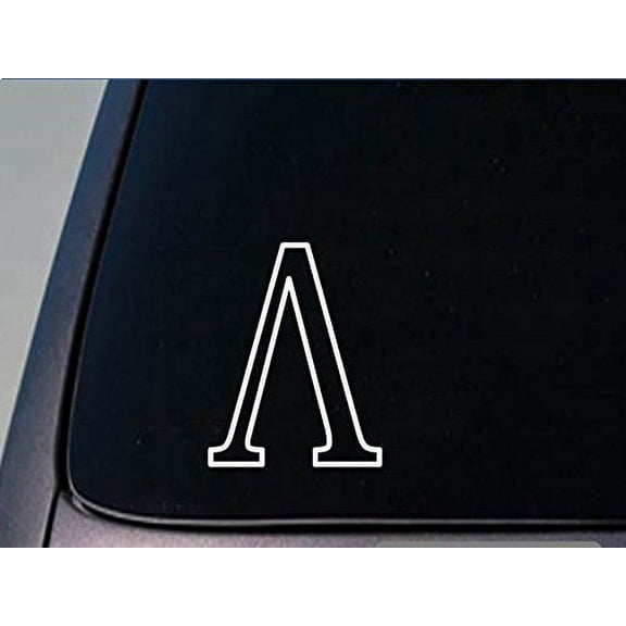 Greek letter Lambda sticker *H261* 6 inch tall vinyl fraternity sorority