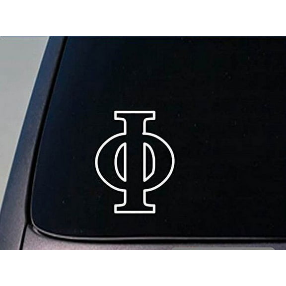 Greek letter Phi sticker *H271* 6 inch tall vinyl fraternity sorority